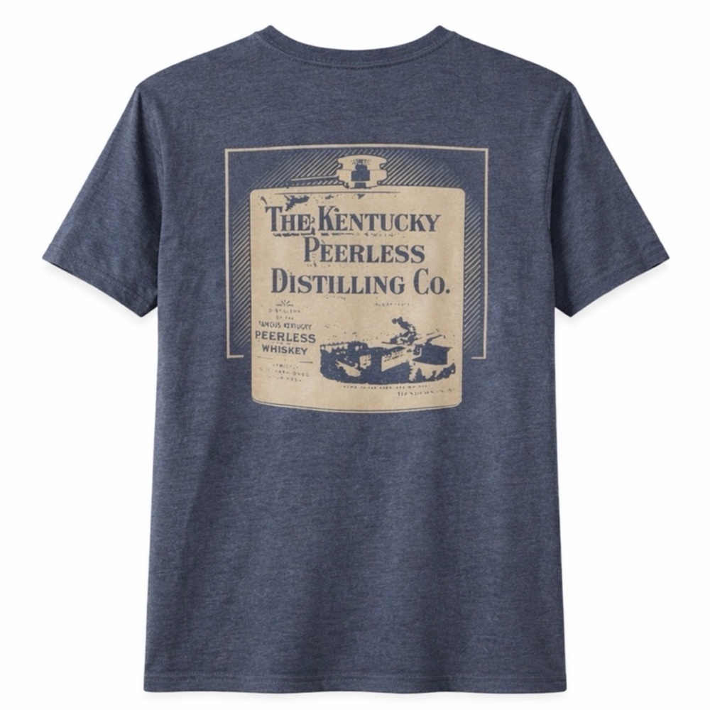 The Kentucky Peerless Distilling Co Tee Shirt Men Small Gray Graphic S/S